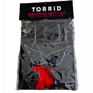 Vintage Torrid Halloween Seductive Betty Page Costume Kit NWT